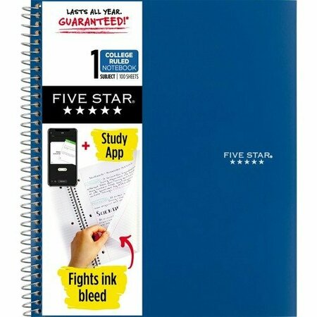 MEAD Notebook, 1 Subject, 100 Shts, College Ruled, Wirebound, BE MEA820002NH0